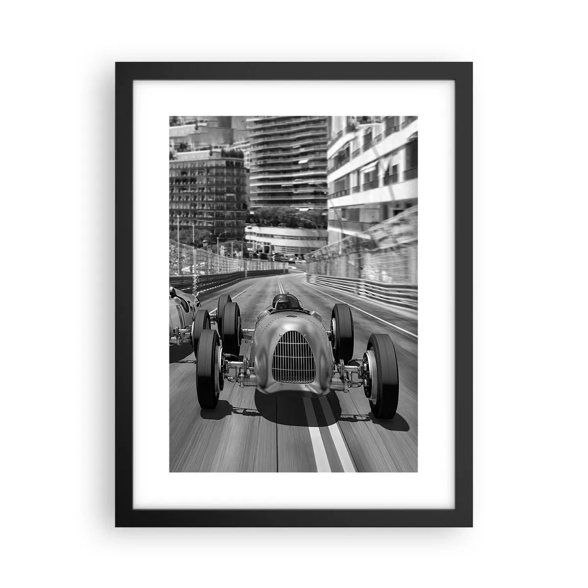 Poster in black frame - Long Time Ago in Monte Carlo - 30x40 cm