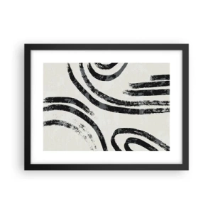 Poster in black frame - Stopped Half Way - 40x30 cm