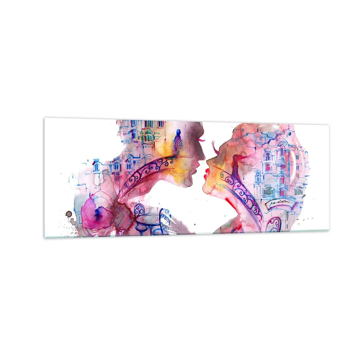 Glass picture - Secret Bridge Of Sighs - 140x50 cm