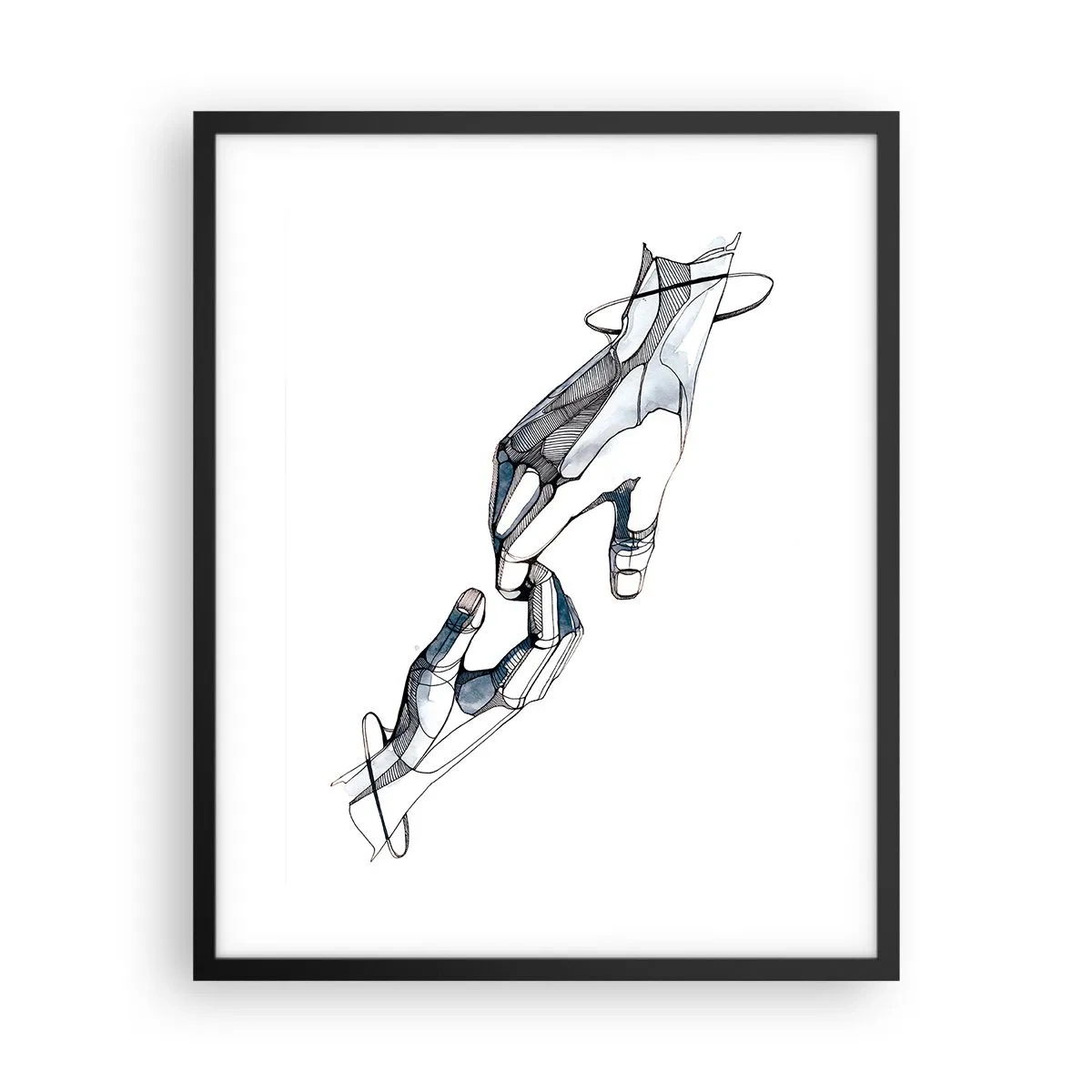 Poster in black frame - Good Gesture - 40x50 cm