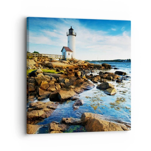 Canvas picture - Be Home Safe, I Am Waiting - 30x30 cm