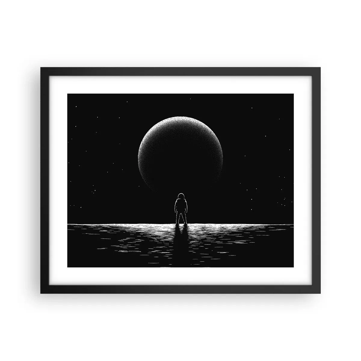 Poster in black frame - Face to Face - 50x40 cm