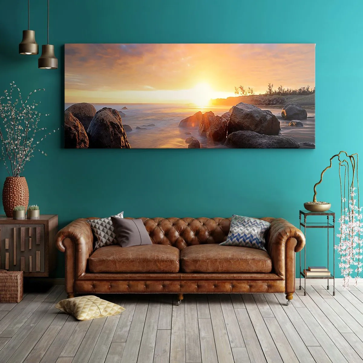 Canvas picture - Shiny Breeze of the Evening - 120x50 cm