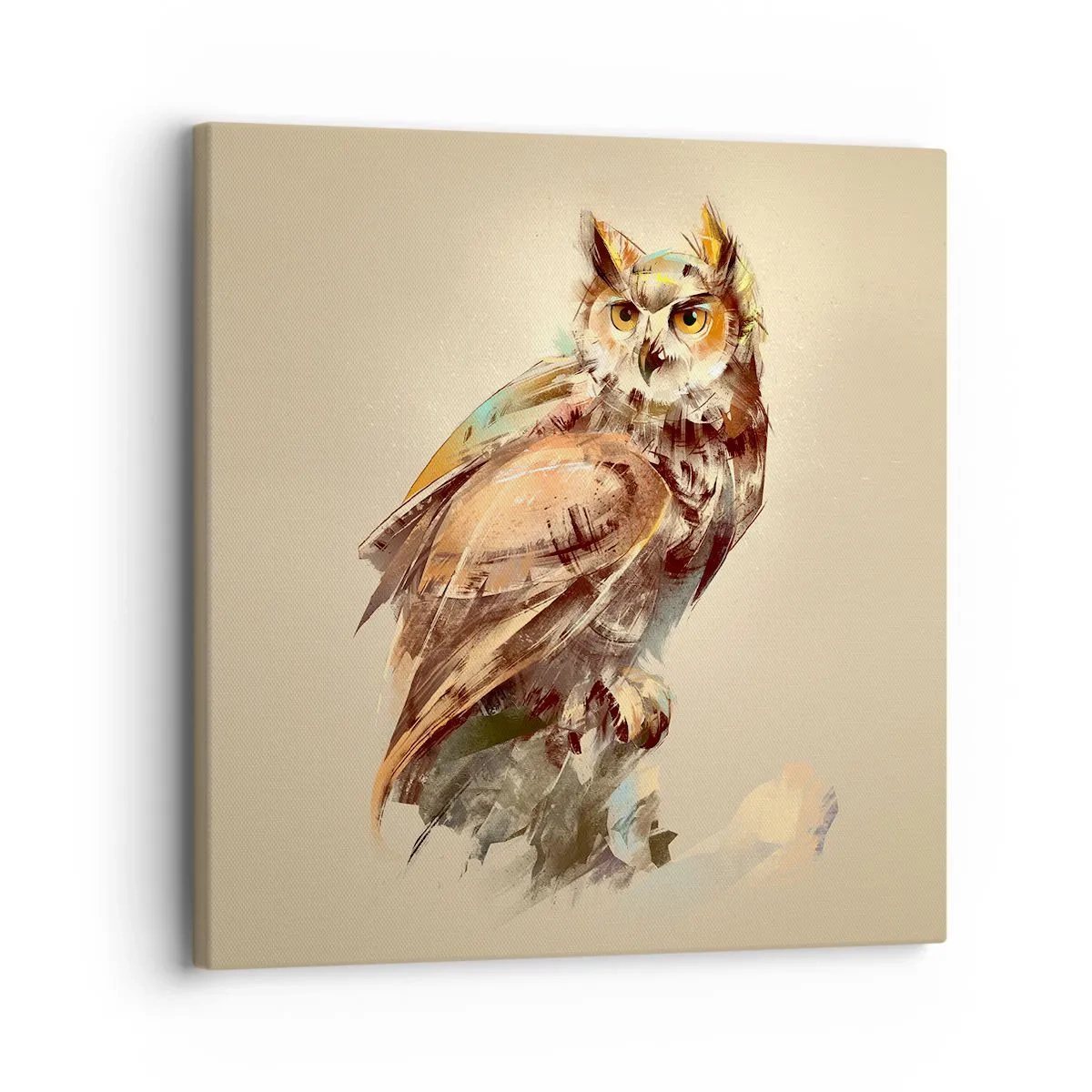 Canvas picture - The Wisest Owl - 30x30 cm