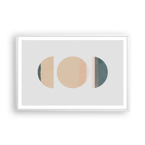 Poster in white frmae - Wheel after a Wheel - 91x61 cm