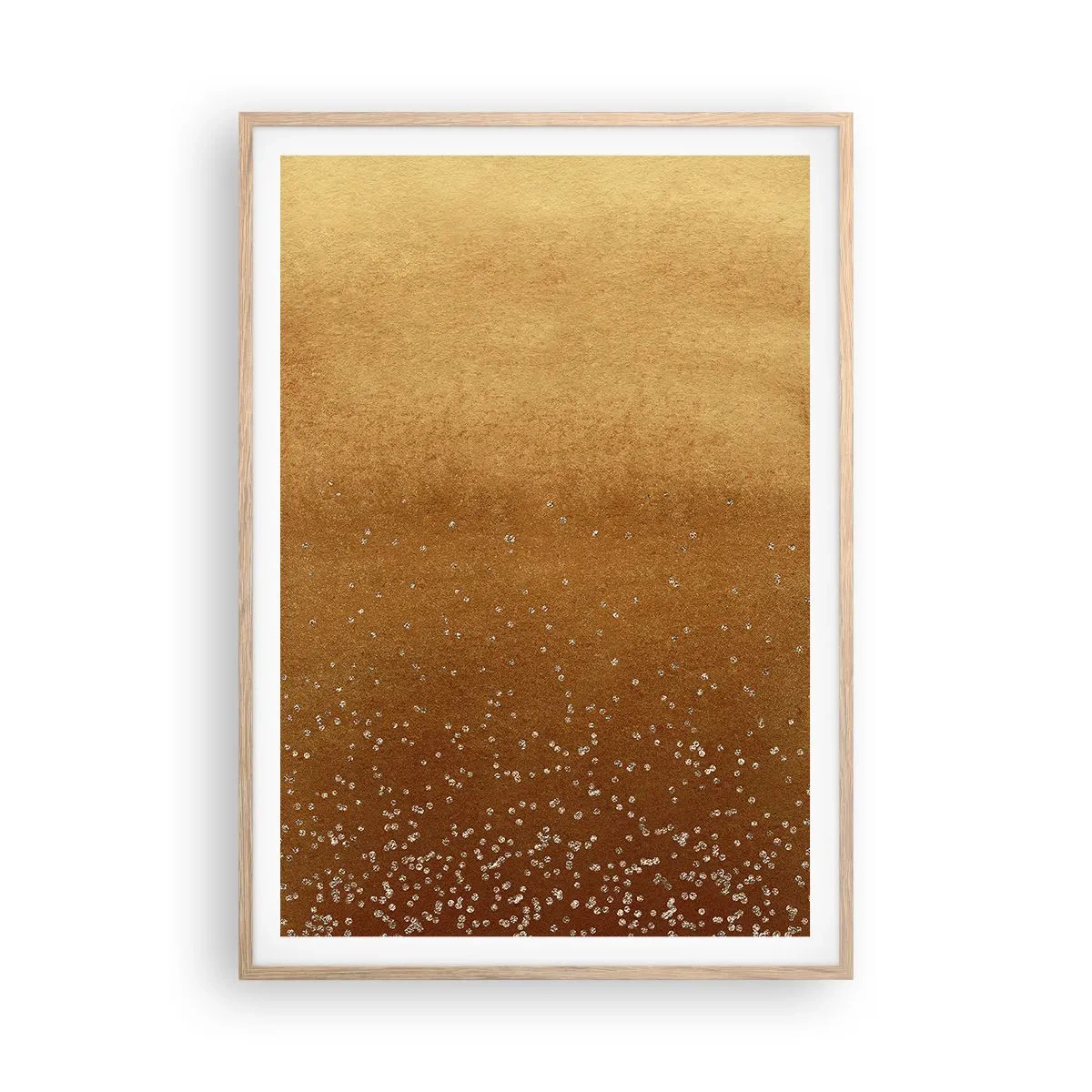 Poster in light oak frame - Tthe Birth of the Universe - 70x100 cm