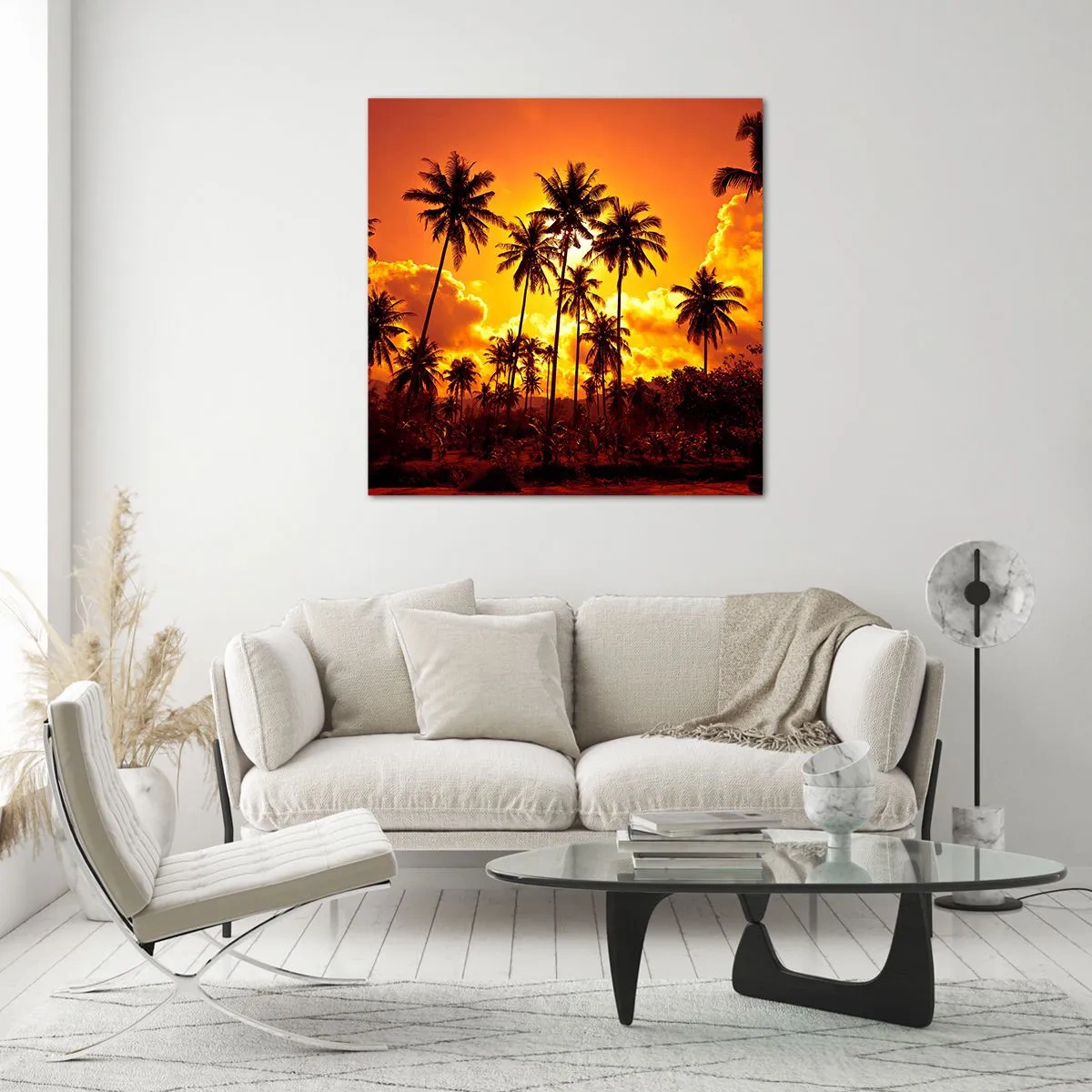 Glass picture - Blazing Sun - 60x60 cm