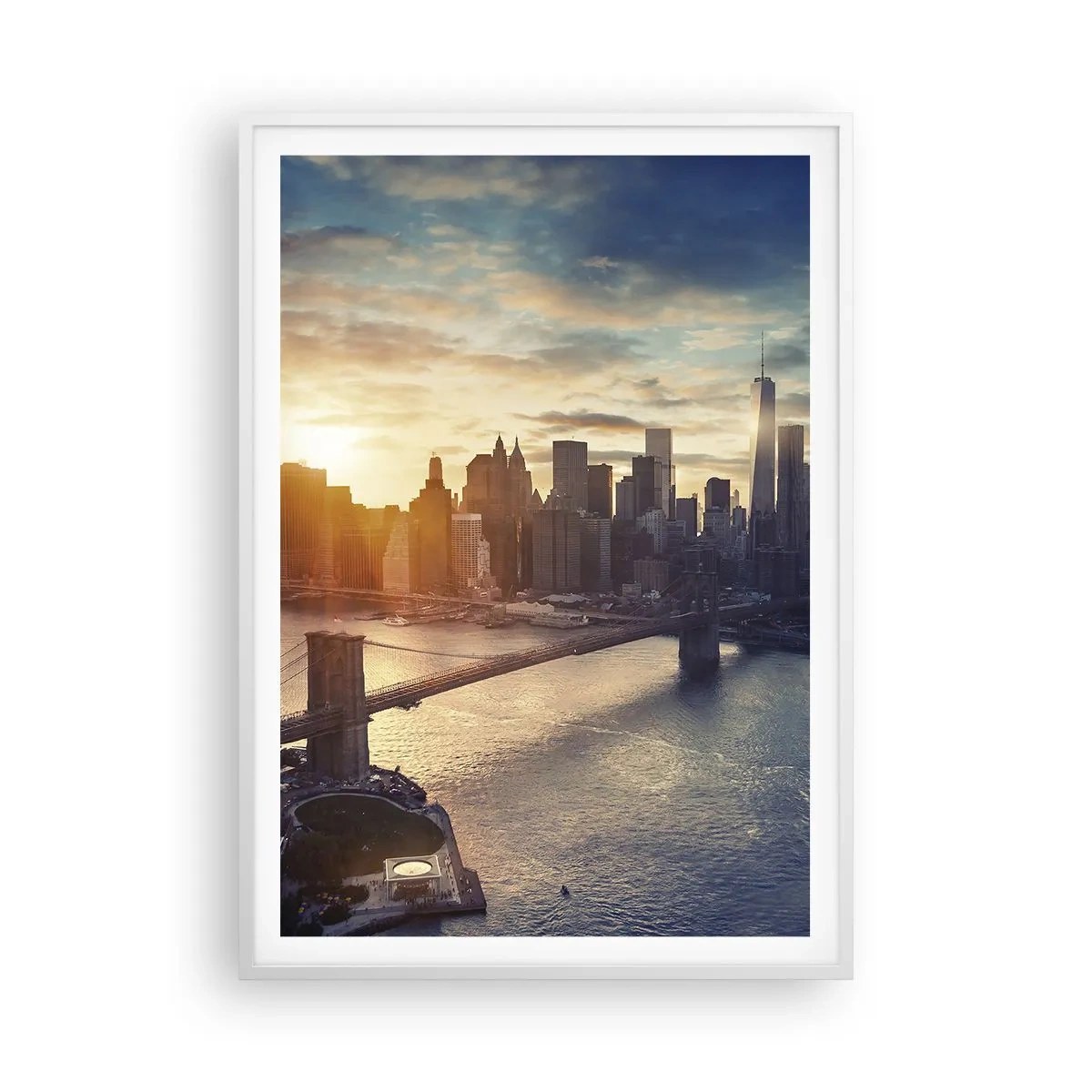 Poster in white frmae - Monument to the Culture of the West - 70x100 cm