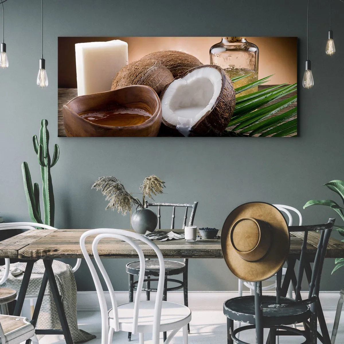 Canvas picture - Health from Tropical Islands - 120x50 cm