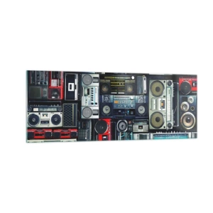 Glass picture - Nostalgy for the 80-ies - 140x50 cm