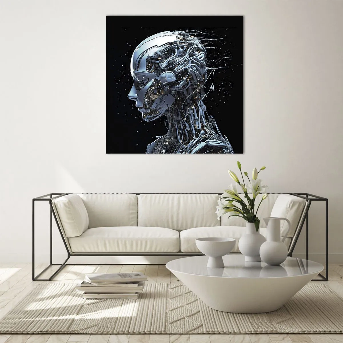 Glass picture - Technology Is a Woman - 70x70 cm