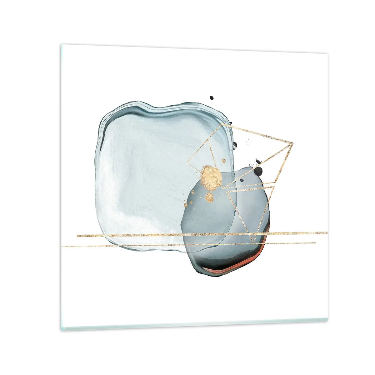 Glass picture - Study of a Raindrop - 40x40 cm