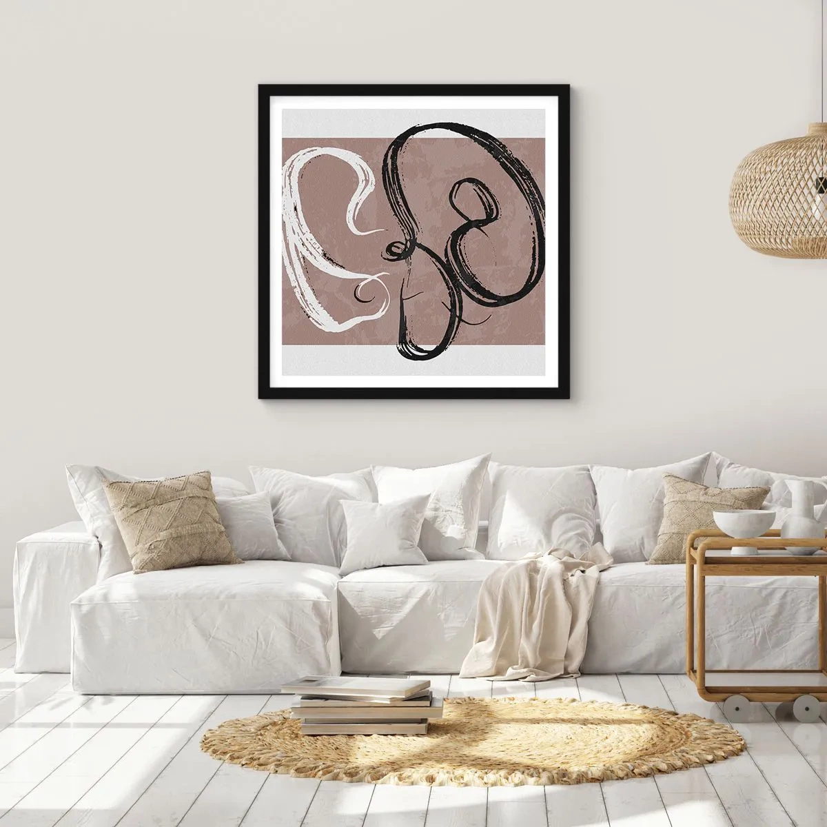 Poster in black frame - Composition -In Search of Completeness - 40x40 cm