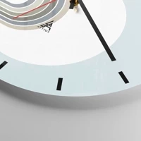 Clock face with lines