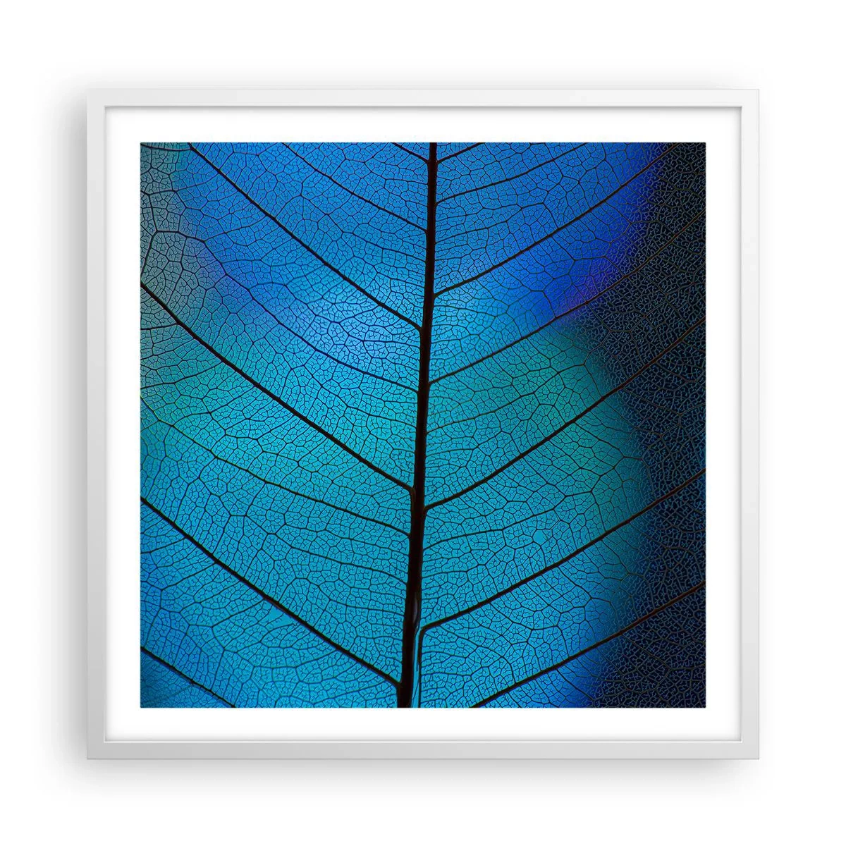 Poster in white frmae - Intricate Construction - 60x60 cm