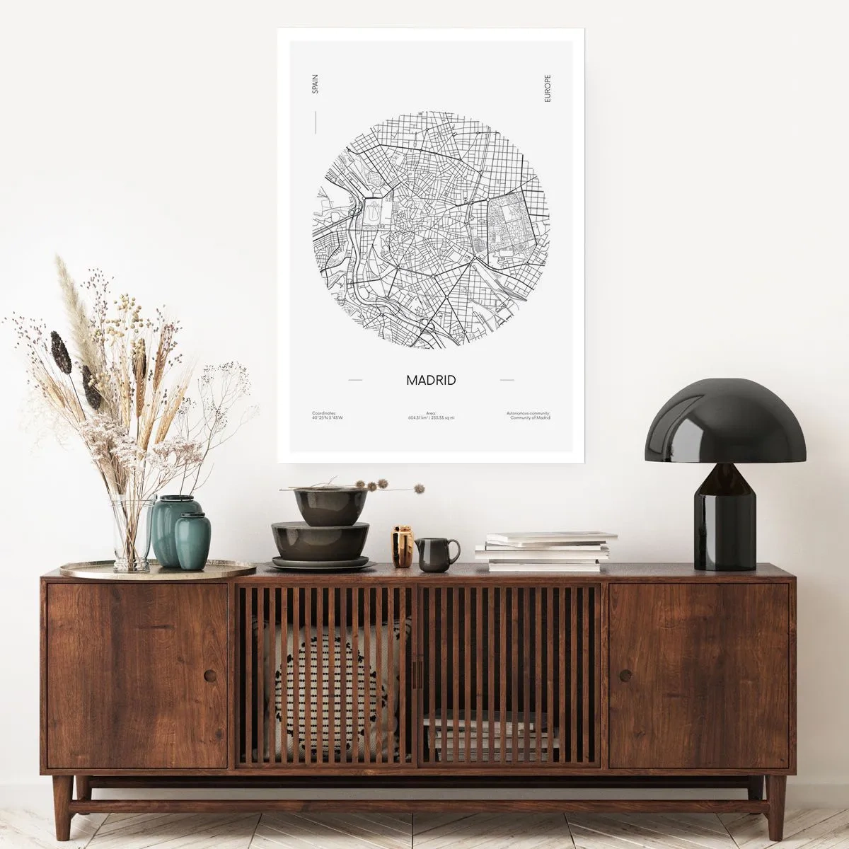 Poster - Anatomy of Madrid - 40x50 cm