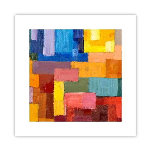 Poster - Each Different, All Colourful - 30x30 cm
