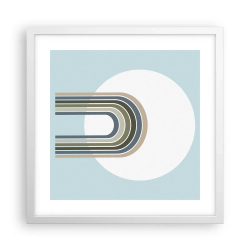 Poster in white frmae - Irresistible Attraction - 40x40 cm