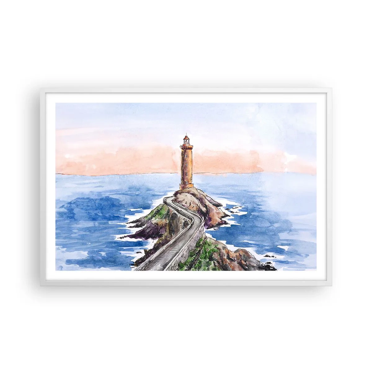 Poster in white frmae - In the Direction of the Sea - 91x61 cm