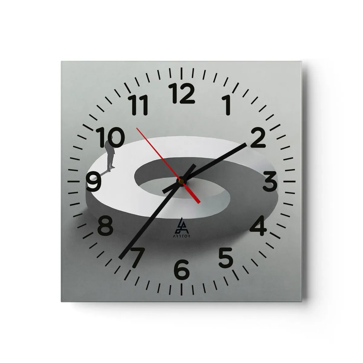 Wall clock - Clock on glass - Puzzle It out - 30x30 cm