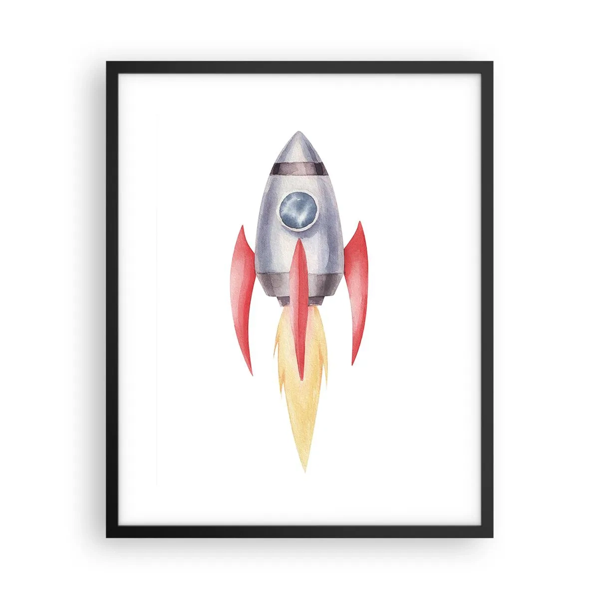 Poster in black frame - Higher, Faster, Further - 40x50 cm