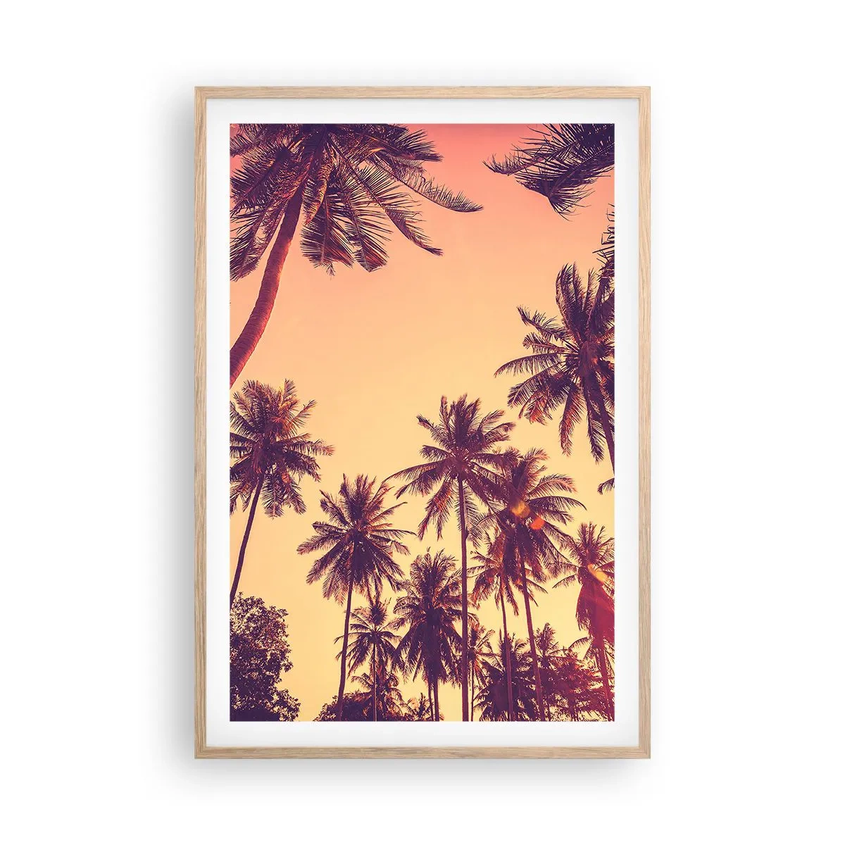 Poster in light oak frame - Tropical Variation - 61x91 cm