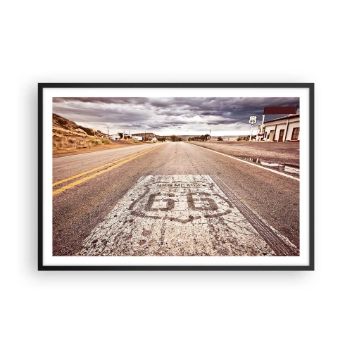Poster in black frame - Mother Road - American Legend - 91x61 cm