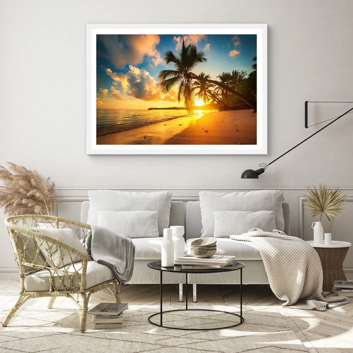 Poster in white frmae - Caribbean Dream - 91x61 cm