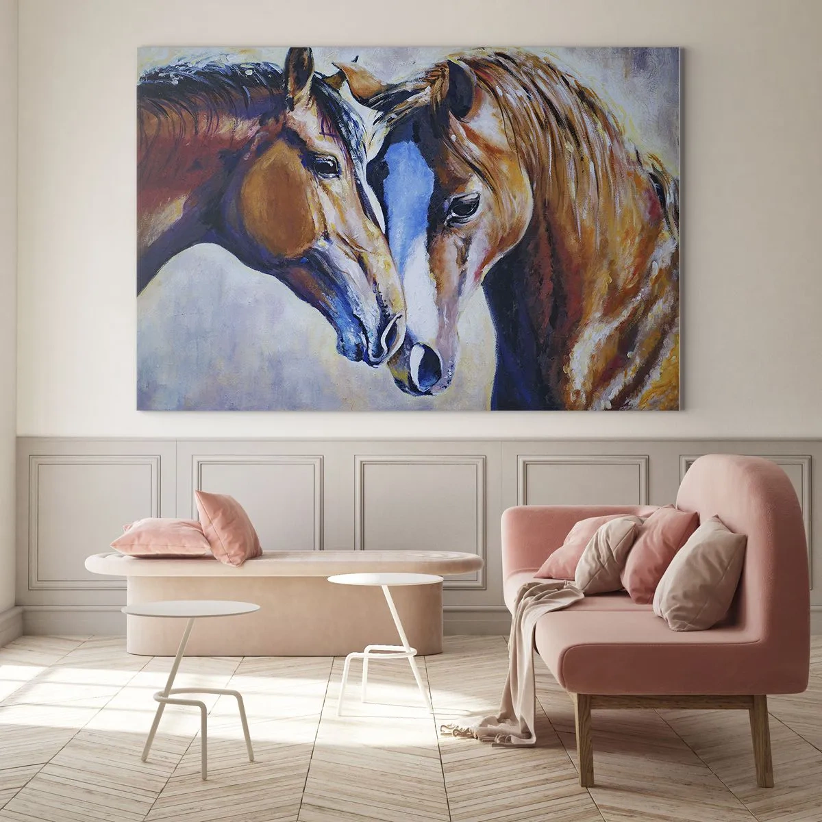 Glass picture - Is This Friendship Or Love? - 100x70 cm