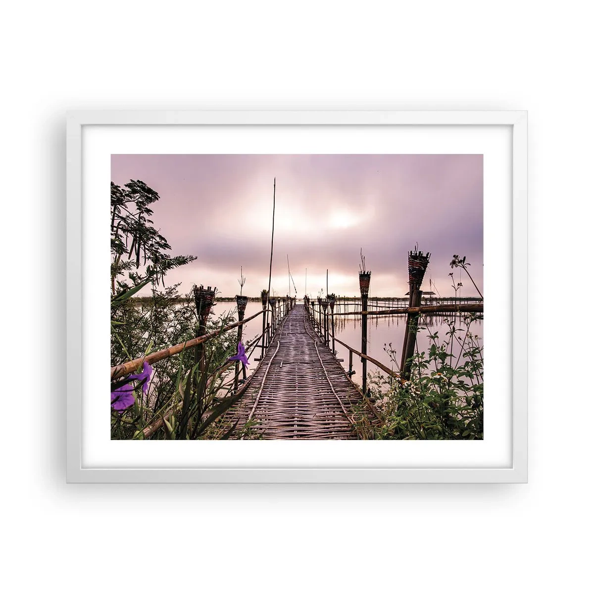 Poster in white frmae - Peace and Quiet of Asia - 50x40 cm