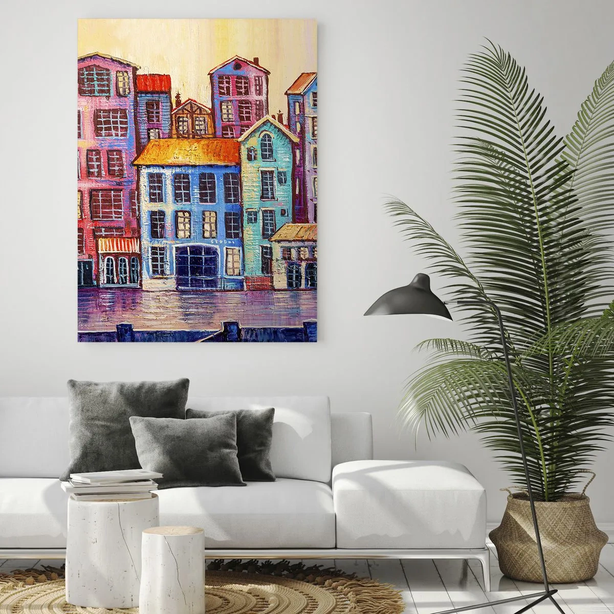 Glass picture - City Like From a Fairytale - 70x100 cm
