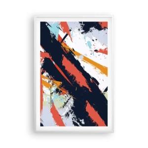 Poster in white frmae - Dynamic Composition - 61x91 cm