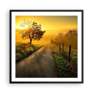 Poster in black frame - Honey Afternoon - 60x60 cm