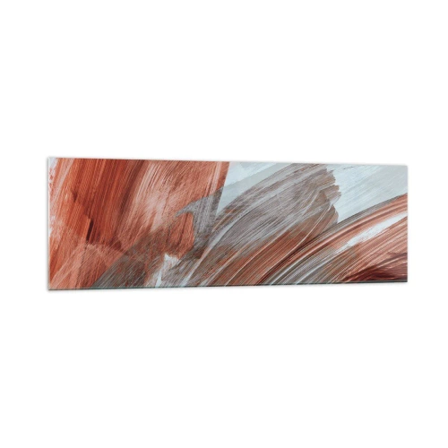 Glass picture - Autumnal and Windy Abstract - 160x50 cm