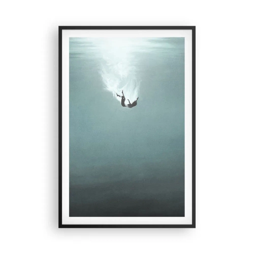 Poster in black frame - In the Arms of the Ocean - 61x91 cm