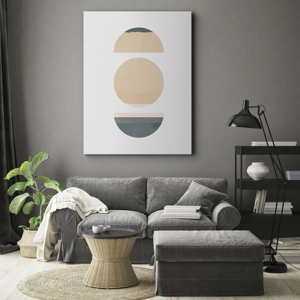 Canvas picture - Wheel after a Wheel - 45x80 cm