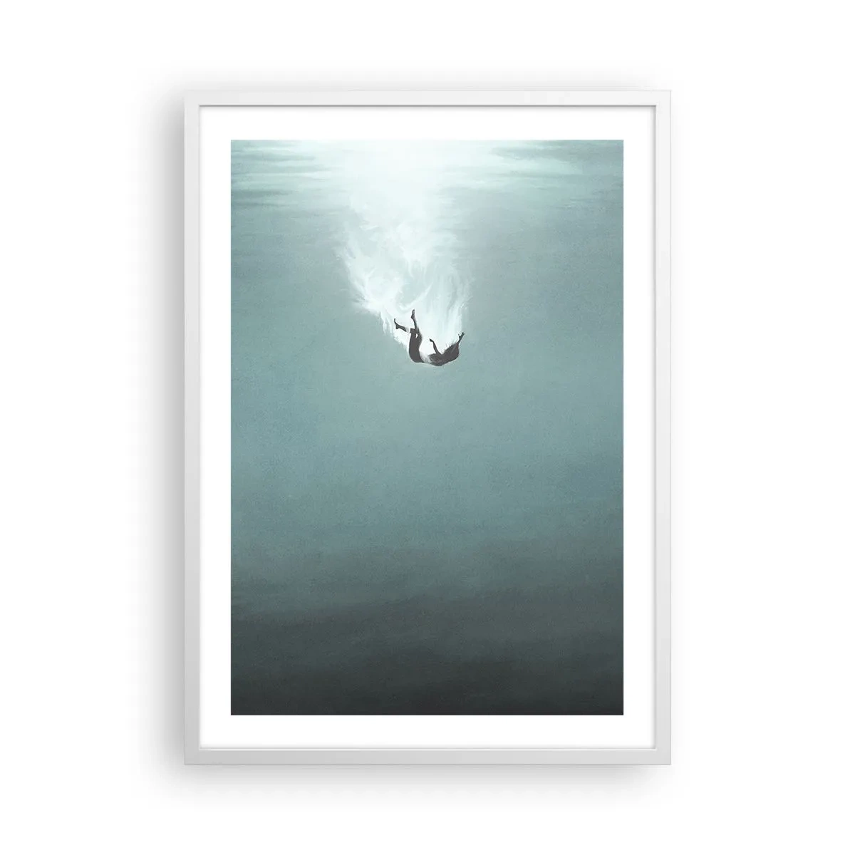 Poster in white frmae - In the Arms of the Ocean - 50x70 cm