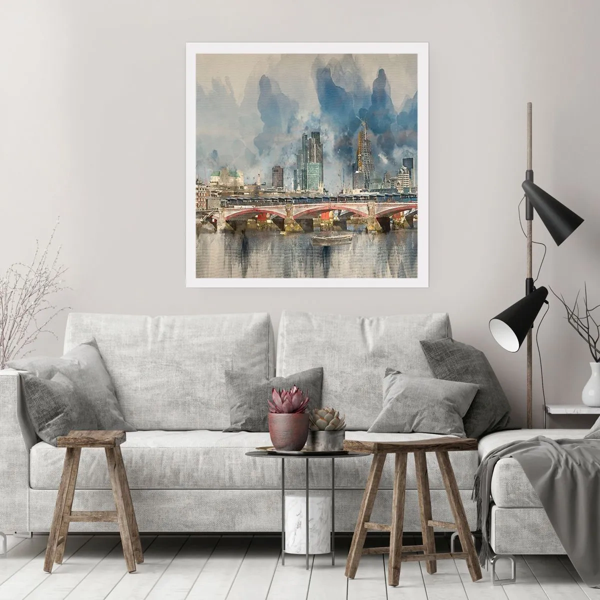 Poster - London in Its Beauty - 60x60 cm