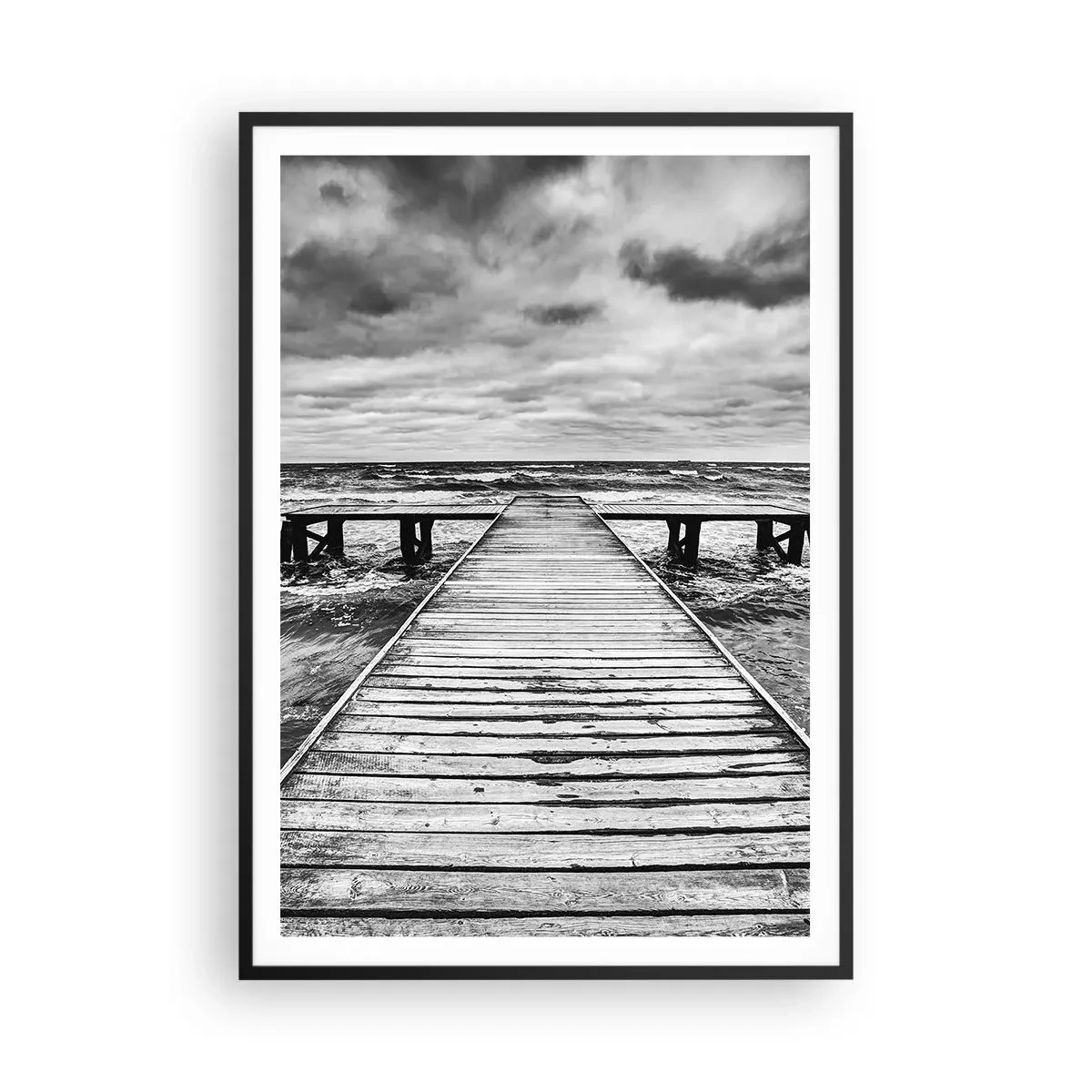 Poster in black frame - Waiting for the Wind to Blow away - 70x100 cm