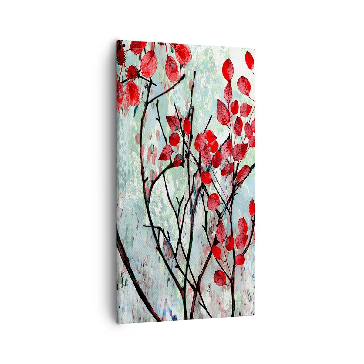 Canvas picture - Tree in Scarlet - 55x100 cm