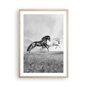 Poster in light oak frame - Angels and Demons - 50x70 cm