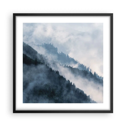 Poster in black frame - Mysticism of the Mountains - 50x50 cm