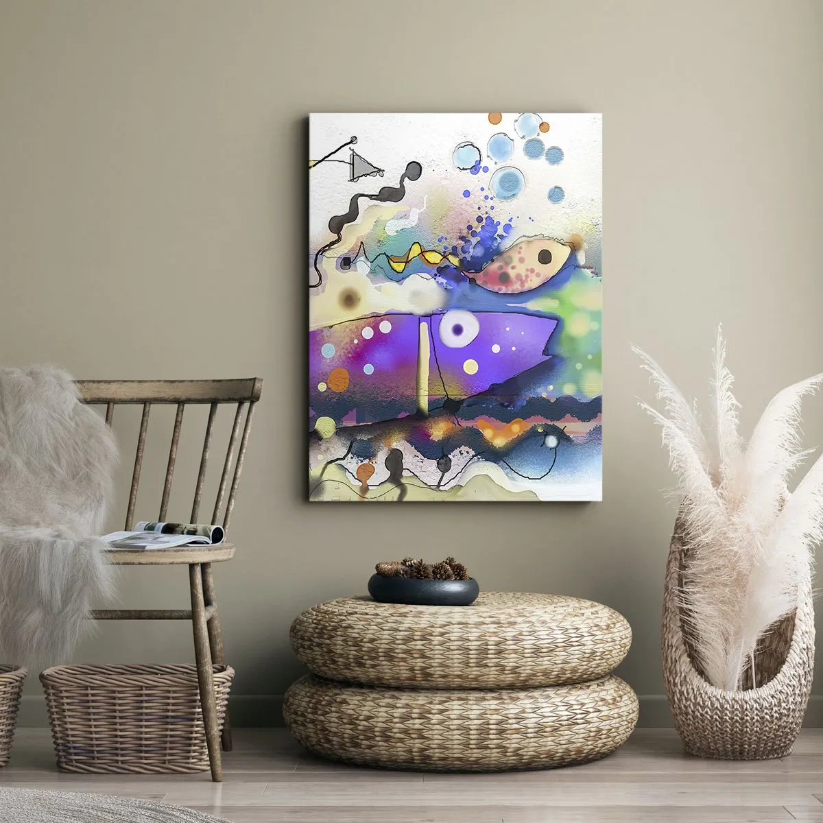 Canvas picture - No Words! - 45x80 cm