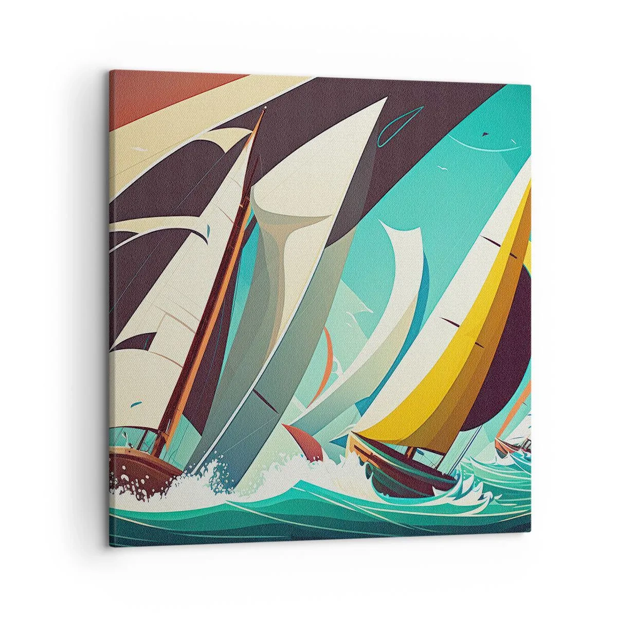 Canvas picture - Standing Up to Elements - 50x50 cm