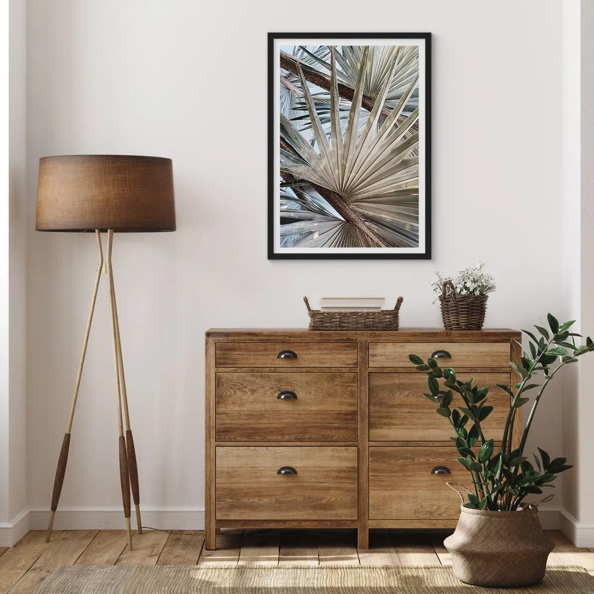 Poster in black frame - Fans in tropics - 30x40 cm
