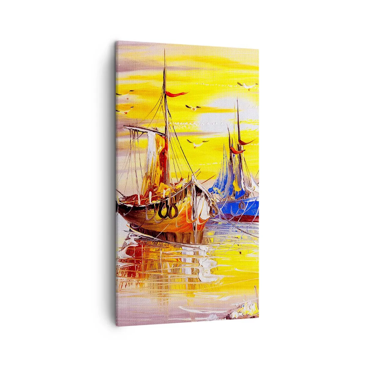 Canvas picture - Deserved Rest in Port - 45x80 cm