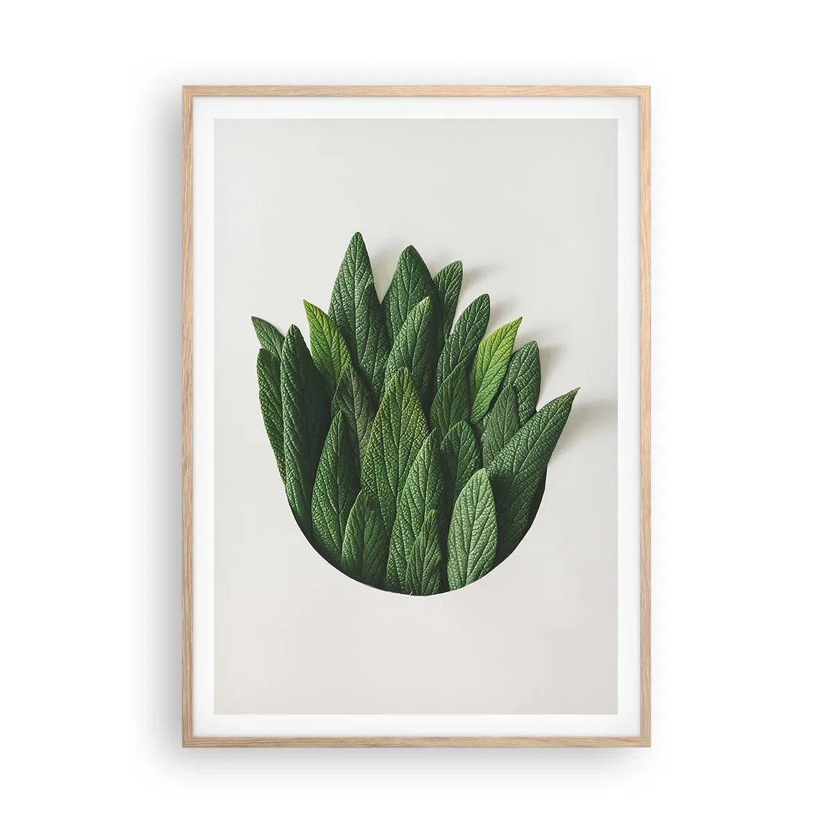 Poster in light oak frame - Untamed Curiosity - 70x100 cm