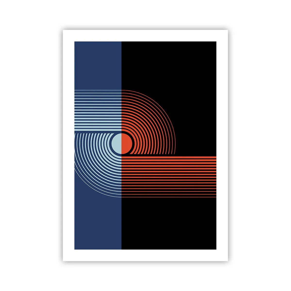 Poster - In a Geometrical Embrace - 50x70 cm