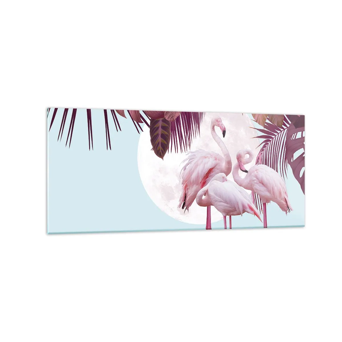 Glass picture - Three Bird Graces - 120x50 cm