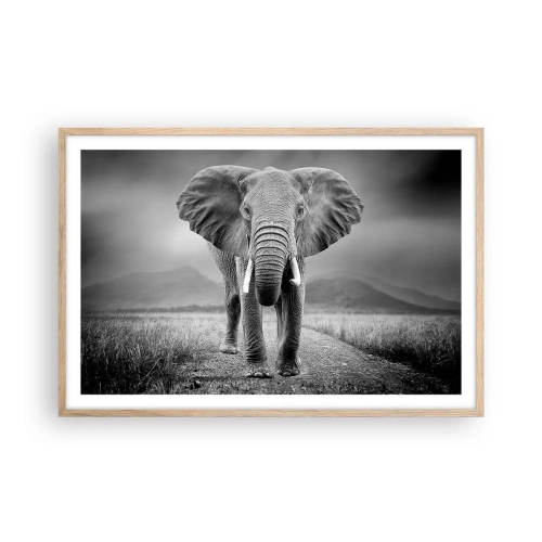 Poster in light oak frame - Welcoming of the Host - 91x61 cm